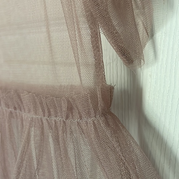 Mauve feminine mesh top - Picture 6 of 6